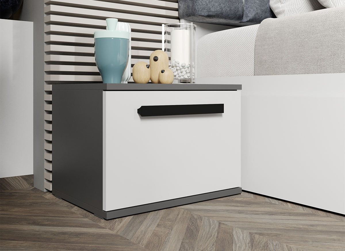 Gray bedside table sets with Bianca - Dallas