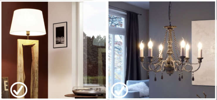 Lighting objects: frequent errors in interior design