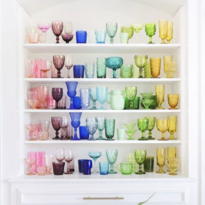 Decorate the house with a small budget - Collection of glasses