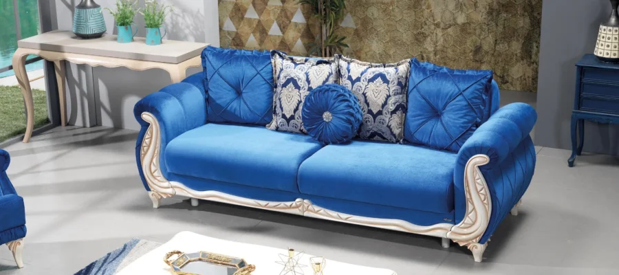 Sofa bed with 2 Saray seats